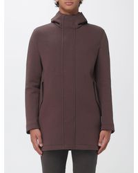 Manuel Ritz - Knee-Length Single-Breasted Hooded Coat With Concealed Fastening - Lyst