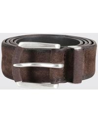 Orciani - Hunting Suede And Split Leather Belt - Lyst