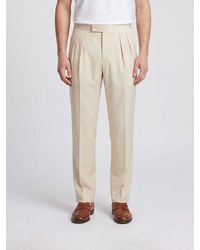 Tom Ford - Tailored Silk Trousers With Off-Centre Fastening - Lyst