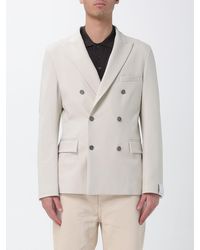 Paolo Pecora - Wool Blend Double-Breasted Blazer - Lyst