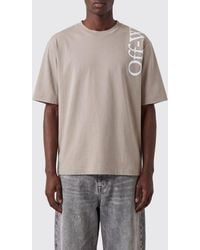 Off-White c/o Virgil Abloh - Relaxed Fit Cotton T-Shirt With Graphic Print - Lyst