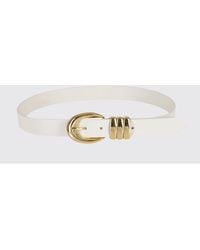 FEDERICA TOSI - Emily Smooth Leather Belt With Pin Buckle - Lyst