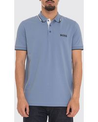 BOSS - Cotton Polo With Logo - Lyst