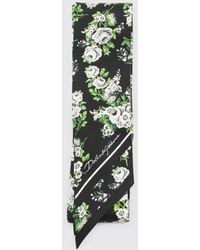Dolce & Gabbana - Dolce &Amp Gabbana Silk Scarf With Floral Print - Lyst