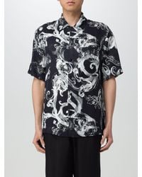 Versace - Black Watercolor Couture Shirt - Lyst