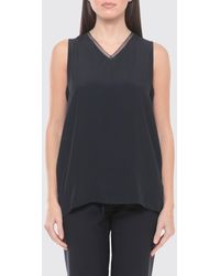Fabiana Filippi - Silk Blend Basic Top - Lyst
