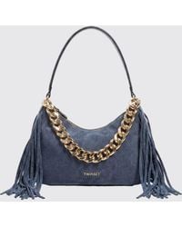 Twinset - Liliane Suede Fringed Bag - Lyst
