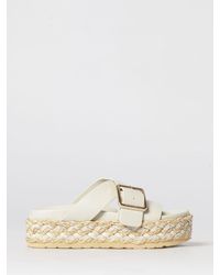 Paloma Barceló - Leather Platform Sandals - Lyst