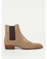 Saint Laurent - Chelsea Boots Wyatt Aus Veloursleder - Lyst