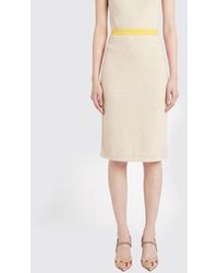 Fendi - Ff Cotton Blend Skirt - Lyst