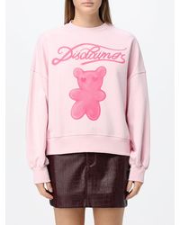 DISCLAIMER - Sudadera Relajada De Algodón Con Cuello Redondo Y Estampado De Oso - Lyst