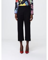 Versace - Viscose Cropped Fit Trousers - Lyst
