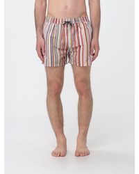 Paul Smith - Striped Polyester Swimsuit - Lyst