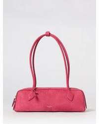 Alaïa - Medium Le Teckel Calfskin Leather And Nubuck Shoulder Bag - Lyst
