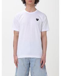COMME DES GARÇONS PLAY - Comme Des Gar&Ccedil	Ons Play Cotton T-Shirt With Logo - Lyst