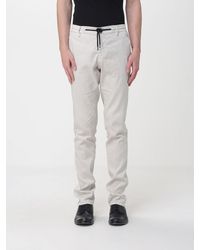Mason's - Linen And Cotton Blend Drawstring Trousers - Lyst