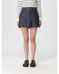 A.P.C. - Denim Mini Skirt - Lyst