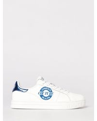 Versace Jeans Couture - Leather Sneakers With Logo - Lyst