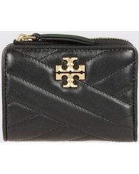 Tory Burch - Kira Geldbörse Aus Gestepptem Nappaleder Mit Double T-Metalllogo - Lyst