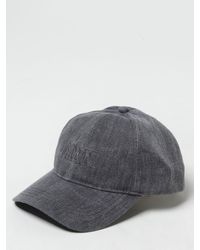 Ganni - Cappello in cotone con logo ricamato - Lyst