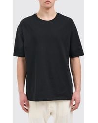 Thom Krom - Cotton T-Shirt With Contrast Stitching - Lyst