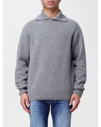 Sebago - Wool Turtleneck Jumper With Ribbed Collar And Cuffs - Lyst