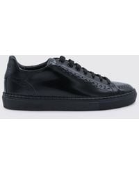 Moschino - Brushed Leather Brogue Sneakers - Lyst