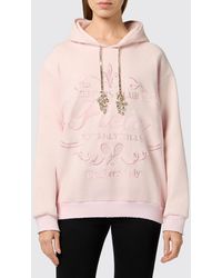 Philipp Plein - Tennis Club Cotton Hoodie With Jewelled Drawstring - Lyst