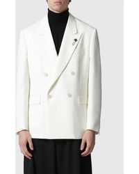 Lardini - Double-Breasted Viscose And Silk Blazer - Lyst