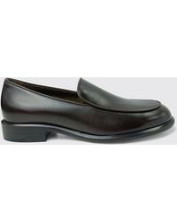 KHAITE - Miles Smooth Leather Loafers With Round Toe And Raised Apron - Lyst