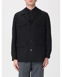 Lardini - Viscose And Silk Shirt Jacket - Lyst