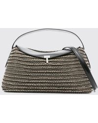 TOTEME - Woven Leather T-Lock Bag - Lyst