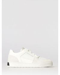 Emporio Armani - Mesh And Suede Sneakers - Lyst