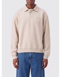 Daily Paper - Cotton Polo-Style Sweatshirt With Tone-On-Tone Logo - Lyst
