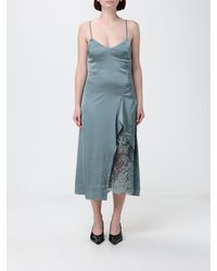 Acne Studios - Satin Slip Dress With Lace Inserts - Lyst
