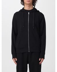 BOSS - Cotton Zip-Up Hoodie Sweatshirt With Drawstring - Lyst