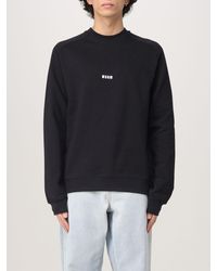 MSGM - Felpa A Girocollo Con Mini Logo - Lyst