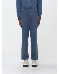 Stone Island - Straight Fit Cotton Denim Jeans - Lyst