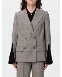 Twinset - Double-Breasted Prince Of Wales Check Wool-Blend Blazer - Lyst