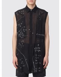 Rick Owens - Relaxed Fit Sleeveless Shirt With Graphic Print - Lyst