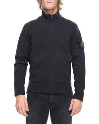 stone island zip up sweater