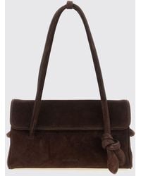 Jacquemus - Le Turismo Suede Calfskin Shoulder Bag With Logo - Lyst