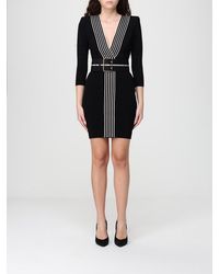 Elisabetta Franchi - Mini Stretch Viscose Dress - Lyst
