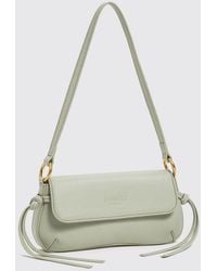 Twinset - Calfskin Shoulder Bag With Tassels And Flap Closure - Lyst