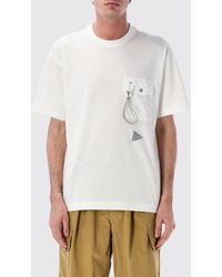 and wander - Cotton Blend T-Shirt With Pocket - Lyst