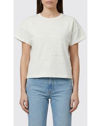 Elisabetta Franchi - Cotton Blend T-Shirts With All Over Logo - Lyst