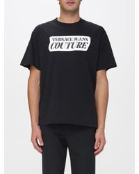 Versace Jeans Couture - Cotton T-Shirt With Logo - Lyst