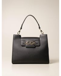 Elisabetta Franchi - Bag In Synthetic Leather With Logo - Lyst