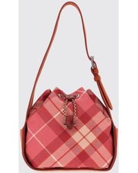 Vivienne Westwood - Tartan Wool Twill Mini Bucket Bag With Orb Logo - Lyst