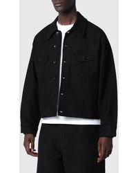 Studio Nicholson - Cotton Shirt Jacket With Patch Pockets - Lyst